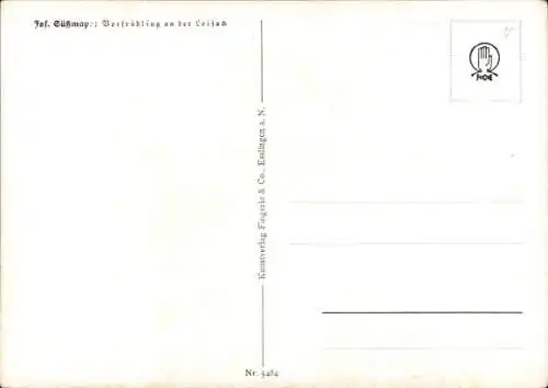 Künstler Ak Süßmayr, Josef, Vorfrühling an der Loisach