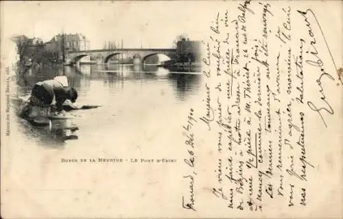 Ak Frouard Meurthe et Moselle, Pont d'Essey