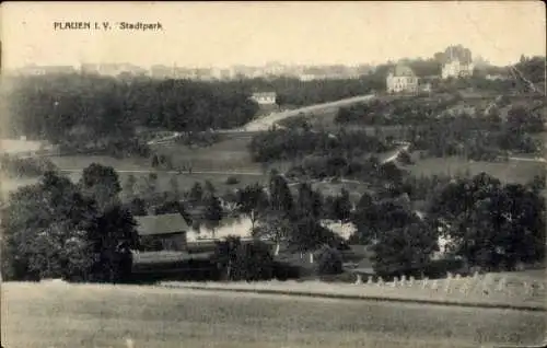 Ak Plauen im Vogtland, Stadtpark