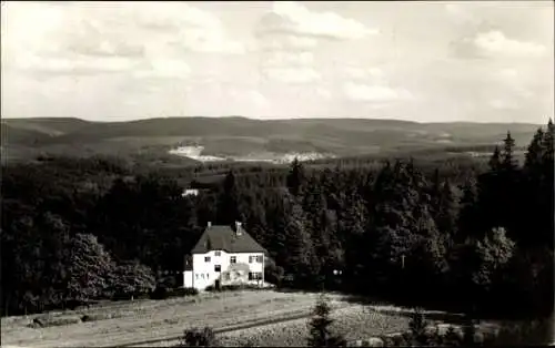 Ak Bad Reiboldsgrün Auerbach im Vogtland, Panorama, Blick vom Karlsturm