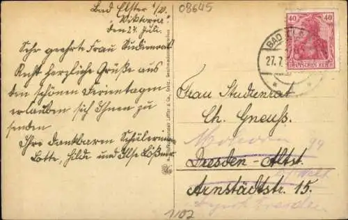 Ak Bad Elster im Vogtland, Totalansicht