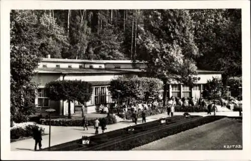 Ak Bad Elster im Vogtland, Badeplatz, HO-Café