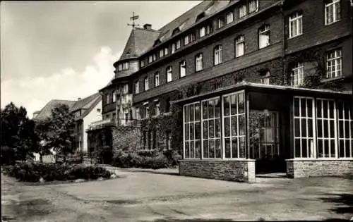 Ak Schneeberg im Erzgebirge, Bergarbeiterkrankenhaus