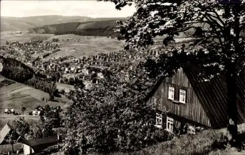 Ak Klingenthal im Vogtland Sachsen, Totalansicht, Blick vom Aschberg