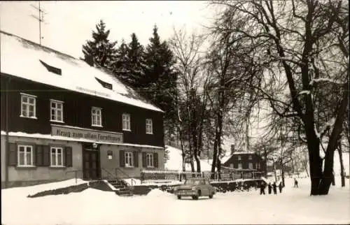 Ak Tannenbergsthal Muldenhammer im Vogtland, Betriebsferienheim Krug zum alten Forsthaus