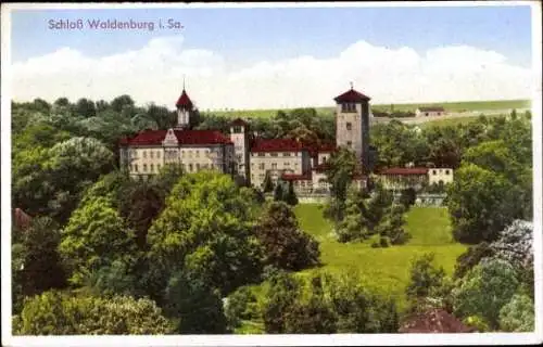 Ak Waldenburg in Sachsen, Schloss Waldenburg