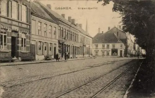 Ak Izegem Iseghem Westflandern, Graanmarkt