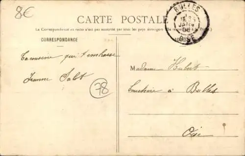 Ak Sainte Mesme Yvelines, Route de Dourdan