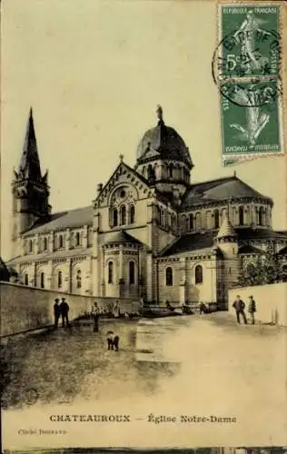 Ak Châteauroux Indre, Kirche Notre-Dame