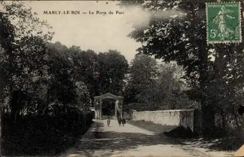 Ak Marly le Roi Yvelines, La Porte du Parc