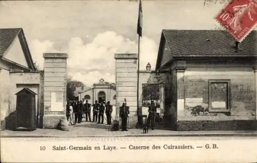 Ak Saint Germain en Laye Yvelines, Kürassierkaserne