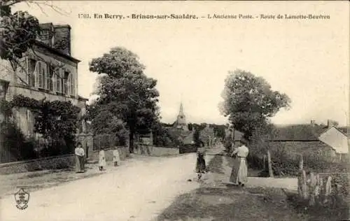 Ak Brinon sur Sauldre Cher, L'Ancienne Poste, Route de Lamotte-Beuvron