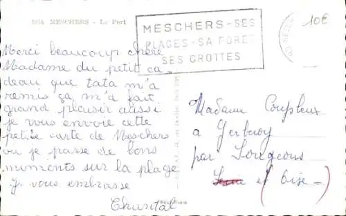 Ak Meschers Charente Maritime, Port