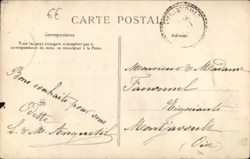 Ak Mirville Seine-Maritime, Entree de Chateau