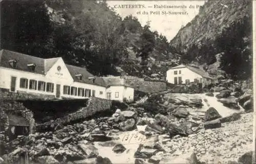 Ak Cauterets Hautes Pyrénées, Etablissements du Pré, Petit Saint-Sauveur