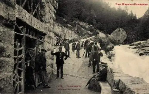 Ak Cauterets Hautes Pyrénées, Quelle Mahourat, Männer