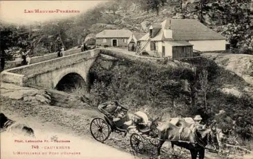 Ak Cauterets Hautes Pyrénées, L'Hotellerie du Pont d'Espagne