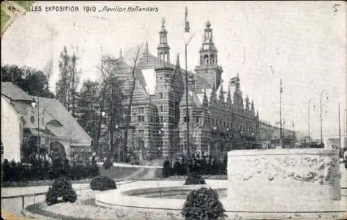 Ak Brüssel Brüssel, Ausstellung 1910, Niederländischer Pavillon