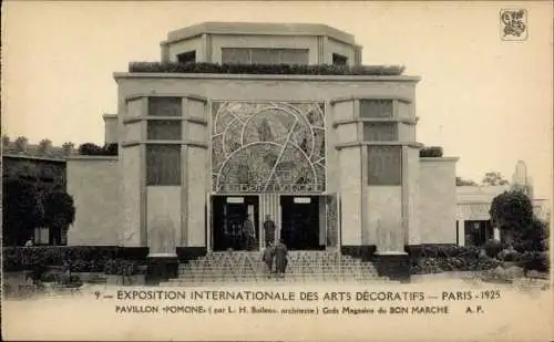 Ak Paris, Internationale Ausstellung für dekorative Kunst 1925, Pavillon Pomone