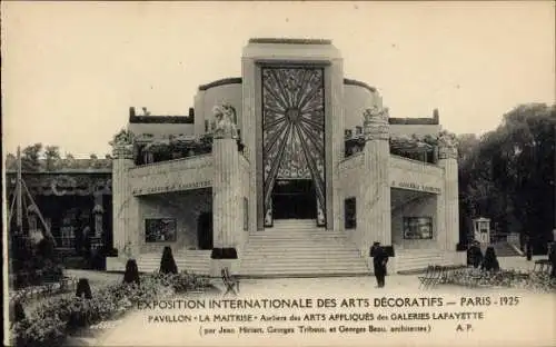 Ak Paris, Internationale Ausstellung für dekorative Kunst 1925, Pavillon la Maitrise