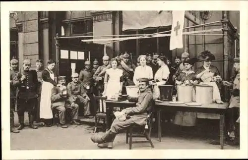 Ak Magdeburg an der Elbe, Erfrischungsstelle Hauptbahnhof, Vaterländischer Frauenverein