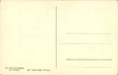 Künstler Ak Stieler, J. K., Dichter und Schriftsteller Johann Wolfgang von Goethe, Portrait