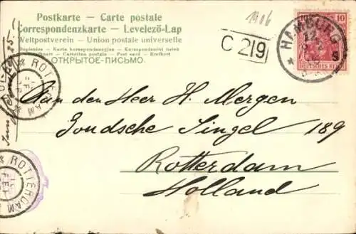 Ak Hamburg, Hafen, Schiffe