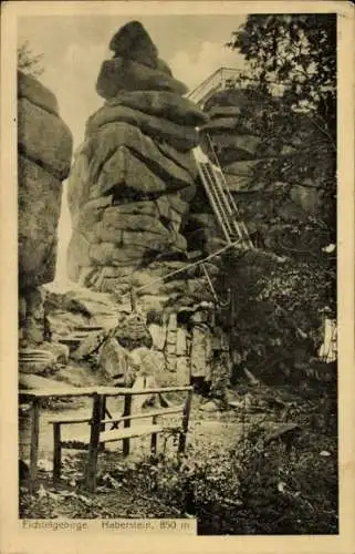 Ak Wunsiedel im Fichtelgebirge Oberfranken, Kösseine, Haberstein