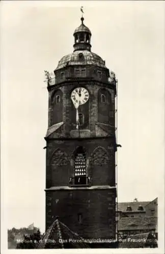 Ak Meißen an der Elbe, Das Porzellanglockenspiel der Frauenkirche