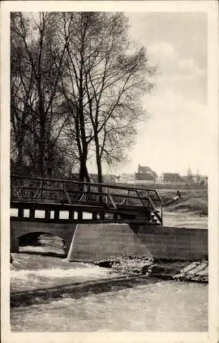 Ak Heidenau in Sachsen, Müglitzmündung