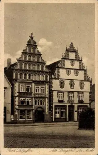 Ak Bad Salzuflen, Alte Steingiebel, Am Markt