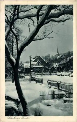 Ak Schierke Wernigerode im Harz, Winter