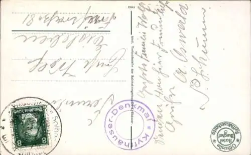 Ak Steinthaleben Kyffhäuserland in Thüringen, Kyffhäuser, Burgruine