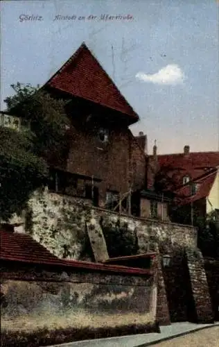 Ak Görlitz in der Lausitz, Altstadt an der Uferstraße