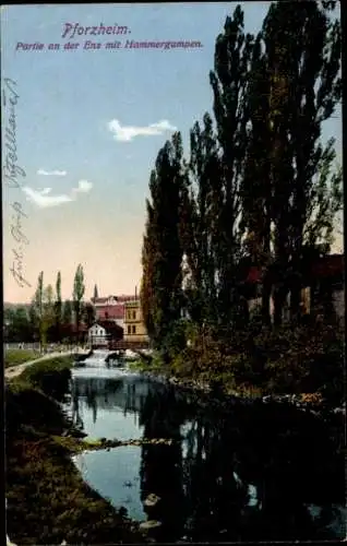 Ak Pforzheim im Schwarzwald, Ems, Hammergrumpen