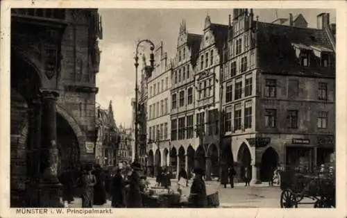 Ak Münster in Westfalen, Principalmarkt