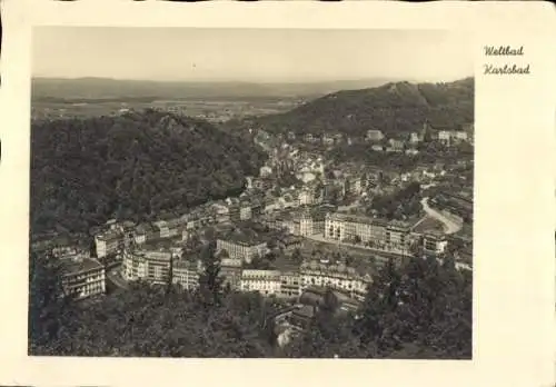 Ak Karlovy Vary Karlsbad Stadt, Gesamtansicht