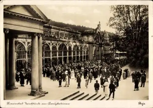 Ak Mariánské Lázně Marienbad Region Karlsbad, Kreuzbrunnen