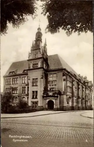 Ak Recklinghausen im Ruhrgebiet, Gymnasium