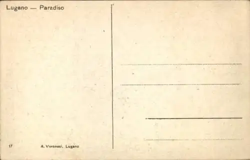 Ak Lugano Kanton Tessin Schweiz, Paradiso