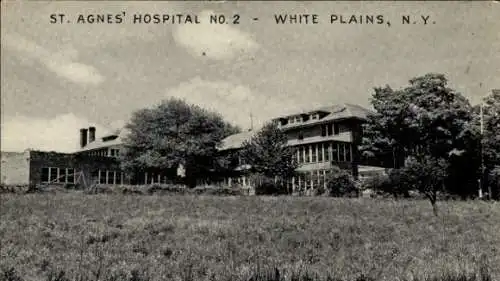 Ak White Plains New York USA, St. Agnes´Hospital No 2