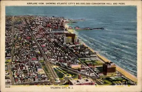 Ak Atlantic City New Jersey USA, Convention Hall and Piers