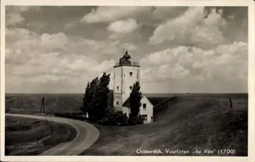 Ak Oosterdijk Nordholland, Leuchtturm de Ven