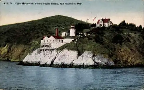 Ak Yerba Buena Island San Francisco Kalifornien USA, Leuchtturm