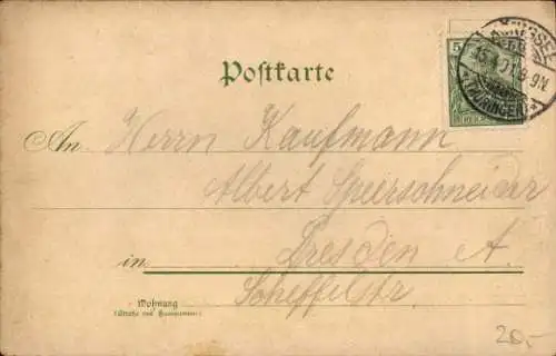 Litho Gruß von der Musterung, Rekruten, Abschied, Urlaub, Vermessung