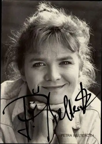 Ak Schauspielerin Petra Welteroth, Portrait, Autogramm