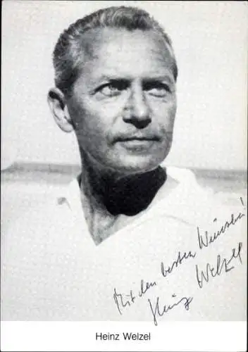 Ak Schauspieler Heinz Welzel, Portrait, Autogramm