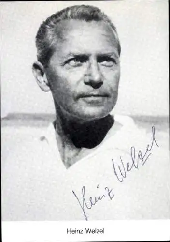 Ak Schauspieler Heinz Welzel, Portrait, Autogramm