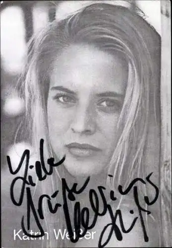 Ak Schauspielerin Katrin Weißer, Portrait, Autogramm