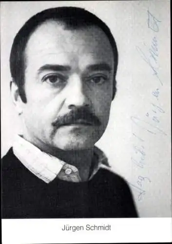 Ak Schauspieler Jürgen Schmidt, Portrait, Autogramm